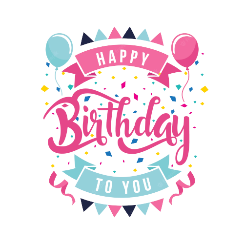 Happy Birthday Ribbon Clipart Vector, Happy Birthday With Ribbons Png,  Celebration, Birthday, Party PNG Image For Free Download