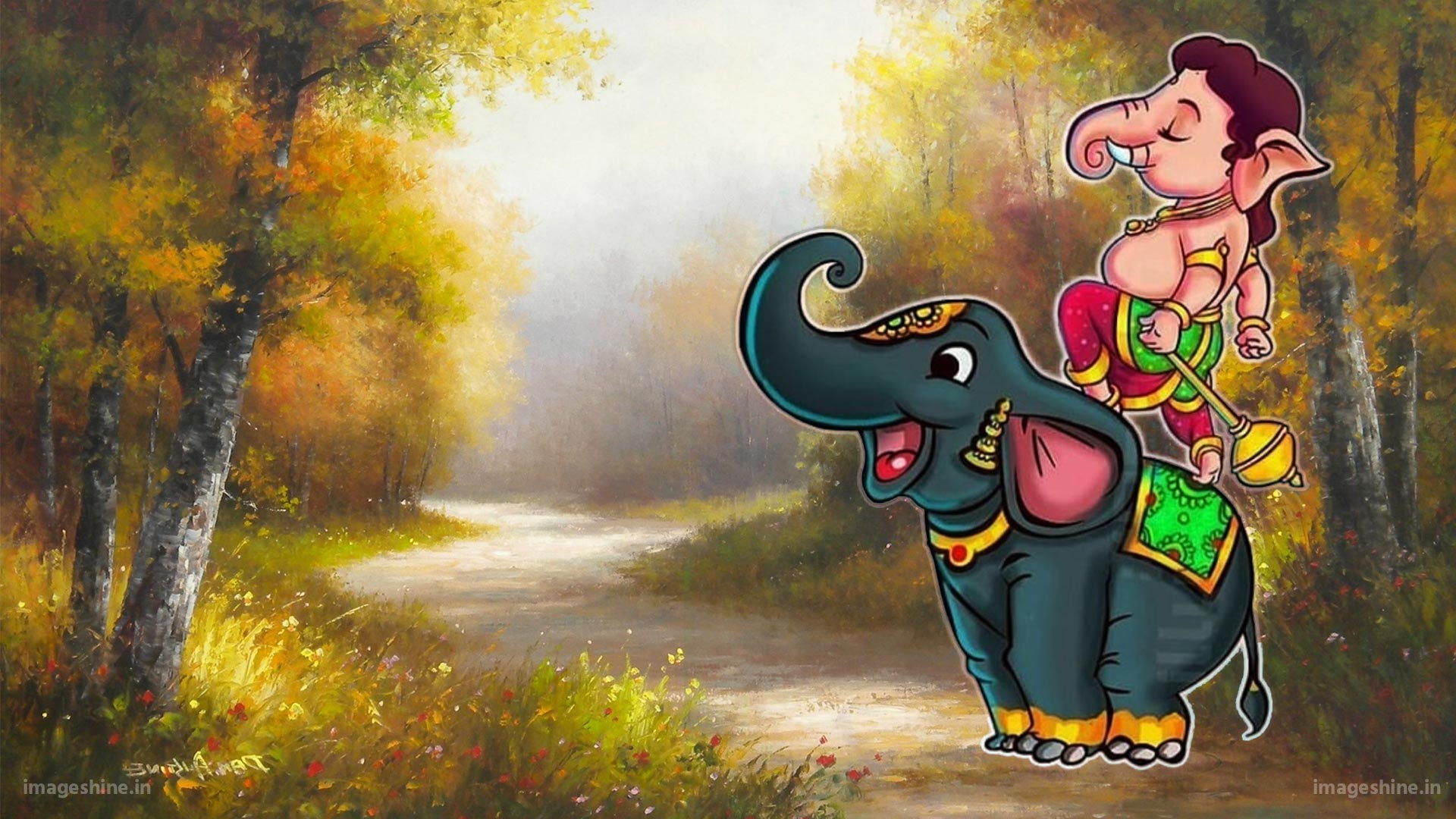 Cute Baby Ganesha Wallpaper