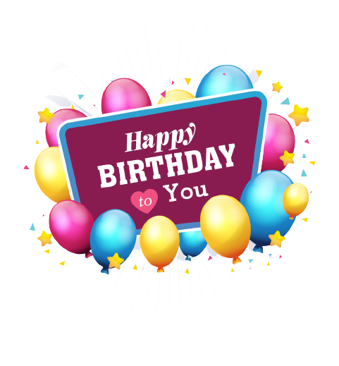 Happy Birthday PNG Images with Transparent Background